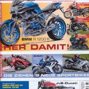 MOTORRAD 3/2006 – Triumph Daytona 675; Suzuki GSX-R 600; Kawasaki ER-6f; Honda CBR 600 RR