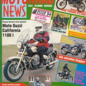 MOTORRAD NEWS 3/1994 – Moto Guzzi California 1100 i mit 55 kW (75 PS) Test & Technik; Triumph Trohpy 1200 mit 72 kW (98 PS) Test & Technik