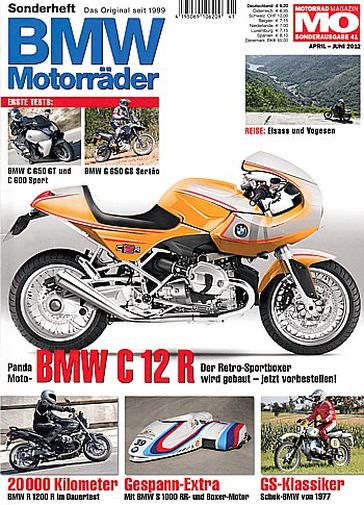MO BMW Motorräder, Sonderheft 41 – BMW R 1200 S, hier als Ruko-Gespann Shark Racer AR2; BMW R 1200 R Classic, hier die C 12 R von Panda Moto