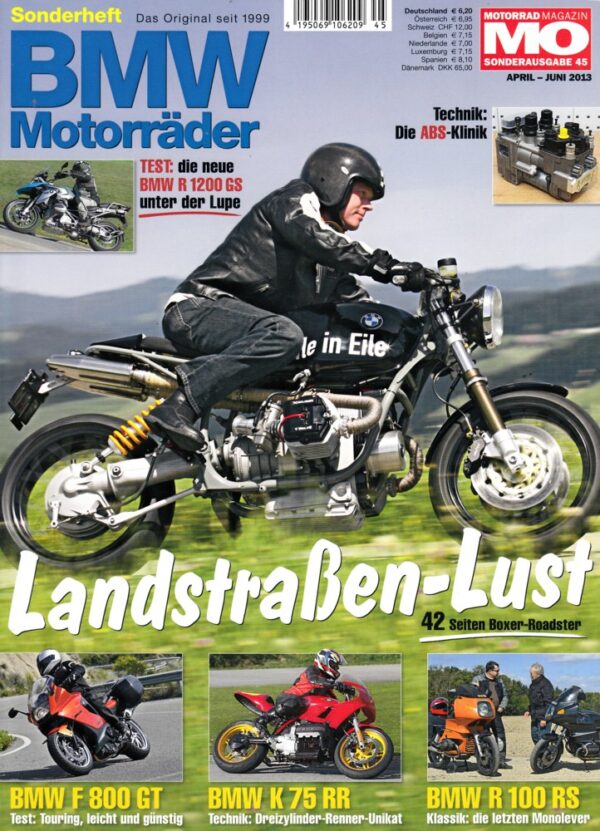 MO BMW Motorräder, Sonderheft 45 - BMW R 1200 GS mit 92 kW (125 PS) Test & Technik; BMW F 800 GT mit 66 kW (90 PS) Test & Technik