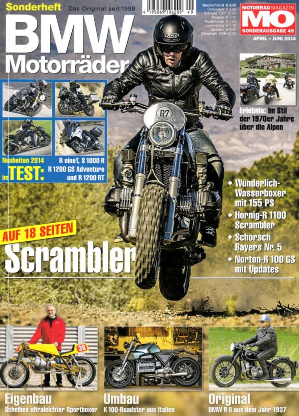 MO BMW Motorräder, Sonderheft 49 – BMW R nineT mit 81 kW (110 PS) Test & TEchnik; BMW R6, ein Klassiker anno 1937