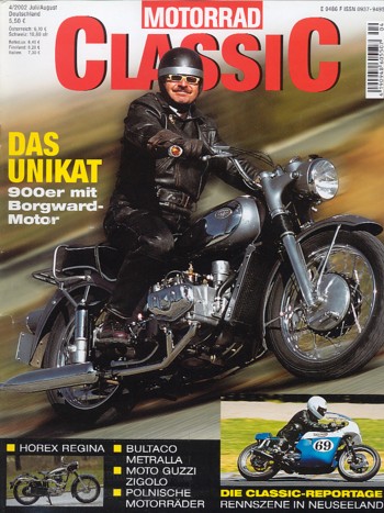 MOTORRAD CLASSIC 4/2002 – CWS + Lech + Sokól + SM = alles polnische Motorräder; Moto Guzzi Zigolo 98/110, eine Zweitakt-Guzzi