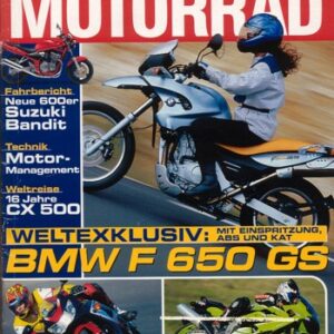 MOTORRAD 4/2000 – Test Honda CBR 900 RR Fireblade; Test BMW F 650 GS; Test Kawasaki ZX-6R Ninja; Test Suzuki GSF 600 / S Bandit