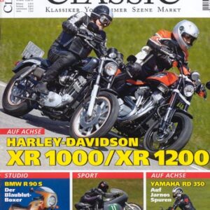 MOTORRAD CLASSIC 4/2008 – Vergleich Harley-Davidson XR 1200, hier; Vergleich Harley-Davidson XR 1000, hier