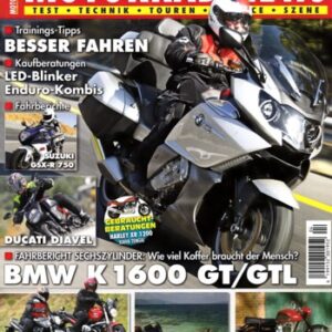 MOTORRAD NEWS 4/2011 – BMW K 1600 GT / GTL mit 118 kW (160 PS) Test & Technik; Ducati Diavel mit 119 kW (162 PS) Test & Technik; Honda Hornet 600 mit 75 kW (102 PS) Test & Technik
