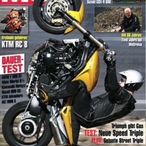 MO 4/2008 – KTM 1190 RC8 mit 113 kW (155 PS) im Test; Suzuki GSX-R 600 mit 92 kW (125 PS) im Test