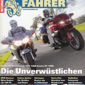 TOURENFAHRER 4/2015 – Honda Pan European mit 93 kW (126 PS) im Vergleichstest, Honda CTX 1300 mit 62 kW (84 PS) im Vergleichstest
