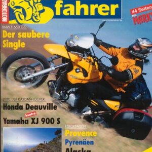 Tourenfahrer 4/2000 – BMW F 650 GS mit 37 kW (50 PS) als Reise-Motorrad, Yamaha XJ 900 S Diversion mit 66 kW (89 PS) im Vergleichstest