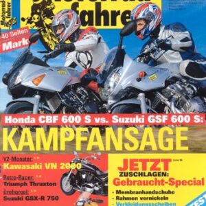 Motorradfahrer 4/2004 – Kawasaki VN 2000 Mean Streak; Suzuki GSX-R 750; Triumph Thruxton 900; Ducati 749 R