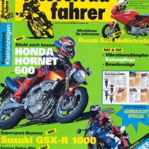 Motorradfahrer 4/2005 – Suzuki GSX-R 1000; Triumph Sprint ST 1050; Husqvarna TE 510, Probefahrt; Honda Hornet 600