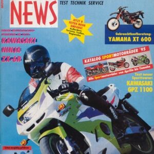 MOTORRAD NEWS 4/1995 – Cagiva River 600 mit mit 25 kW (34 PS) Probefahrt; Kawasaki GPZ 1100 mit 74 kW (100 PS) Test & Technik