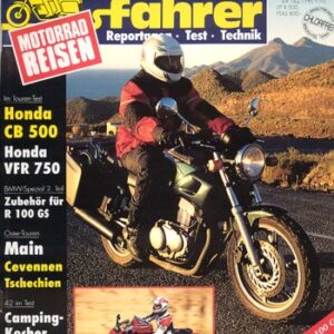 Tourenfahrer 4/1994 – Honda VFR 750 F mit 72 kW (98 PS) im Tourentest, Honda CB 500 mit 43 kW (58PS) im Tourentest