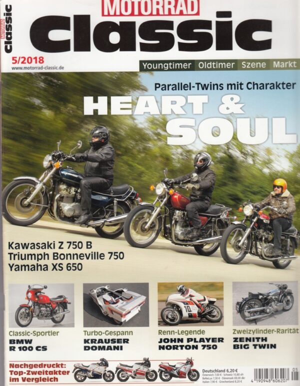 MOTORRAD Classic 5/2018 – Heart & Soul: Parallel-Twins mit Charakter