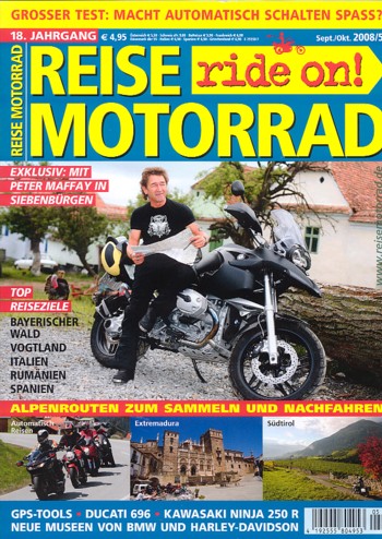 REISE MOTORRAD ride on! 5/2008 – Aprilia NA 850 Mana mit 56 kW (76 PS) im Vergleichstest, Honda DN-01 mit 45 kW (61 PS) im Vergleichstest