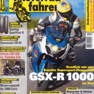Motorradfahrer 5/2009 – Suzuki GSX-R 1000 mit 136 kW (185 PS) Test & Technik; Kawasaki ER-6f mit 53 kW (72 PS) + ABS, Test & Technik