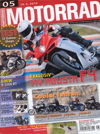 MOTORRAD 5/2010 – Test BMW R 1200 RT; Kawasaki Z 1000; Honda VFR 1200 F; Honda VFR