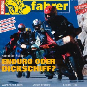 Tourenfahrer 5/2000 – BMW R 1100 RT mit 66 kW (90 PS) im Vergleichstest, BMW R 1150 GS mit 62,5 kW (85 PS) im Vergleichstest