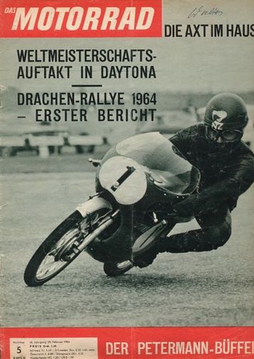 DAS MOTORRAD 5/1964 – Dragon-Rallye, die "Tee"-Rallye; Strassenweltmeisterschaft 1964, 1. Lauf Daytona/USA; Zündapp KS 50 Super, noch attraktiver