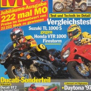 MO 5/1997 – Honda VTR 1000 F Firestorm mit 72 kW (98 PS) im Vergleichstest; Suzuki TL 1000 S mit 72 kW (98 PS) im Vergleichstest