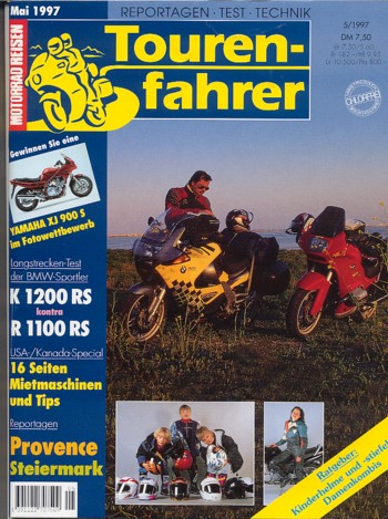 Tourenfahrer 5/1997 – BMW K 1200 RS mit 72 kW (98 PS) im Vergleichstest, BMW R 1100 RS mit 66 kW (90 PS) im Vergleichstest