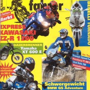 Motorradfahrer 5/2002 – Triumph Speed Four; Test Kawasaki ZZ-R 1200; Benelli Tornado Tre 900 LE; Husaberg FE 400 E, Probefahrt