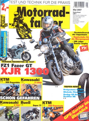 Motorradfahrer 5/2007 – KTM 690 Supermoto mit 47 kW (64 PS) Probefahrt; KTM 990 Super Duke mit 88 kW (120 PS) Probefahrt
