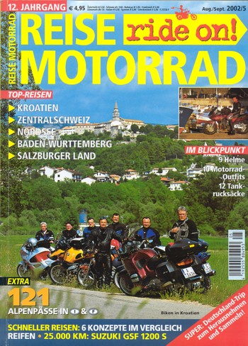 REISE MOTORRAD ride on! 5/2002 – BMW F 650 CS mit 37 kW (50 PS) im Vergleichstest, Honda CBR 600 F mit 80 kW (109 PS) im Vergleichstest
