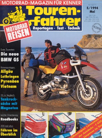 Tourenfahrer 5/1994 – BMW R 1100 GS mit 59 kW (80 PS) im Tourentest, BMW F 650, als Walter-Gespann im Test