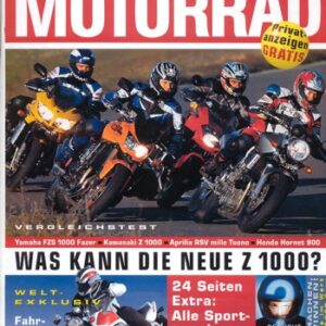 MOTORRAD 5/2003 – Test Honda CB 1300; Aprilia RSV Mille Tuono; Honda CB 900 F Hornet; Kawasaki Z 1000