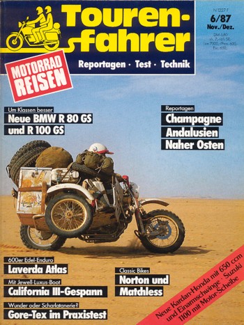 Tourenfahrer 6/1987 – BMW R 80 GS mit 37 kW (50 PS) Probefahrt, BMW R 100 GS mit 44 kW (60 PS) Probefahrt