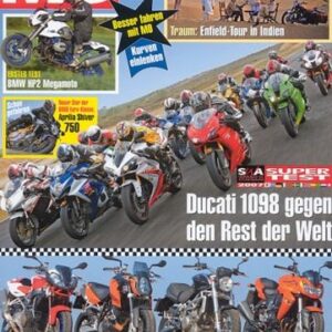 MO 6/2007 – Triumph Daytona 675 mit 90 kW (123 PS) im Vergleichstest; Ducati 1098 S mit 119 kW (163 PS) im Vergleichstest