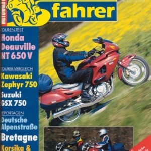 Tourenfahrer 6/1998 – Kawasaki Zephyr 750 mit 56 kW(76 PS) im Vergleichstest, Suzuki GSX 750 mit 63 kW (86 PS) im Vergleichstest