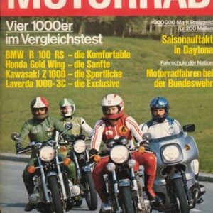 MOTORRAD 6/1977 – BMW R 100 RS; Honda GL 1000 Gold Wing; Kawasaki Z 1000; Laverda 1000 3C