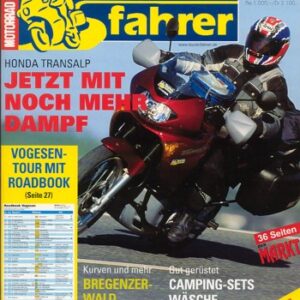 Tourenfahrer 6/2000 – Honda XL 650 V Transalp mit 40,5 kW (55 PS) als Reise-Motorrad, BMW C1 mit 11 kW (15 PS), Probefahrt