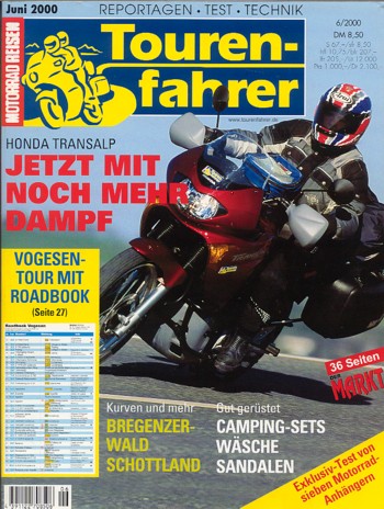06_17.jpg Tourenfahrer 6/2000 – Honda XL 650 V Transalp mit 40,5 kW (55 PS) als Reise-Motorrad, BMW C1 mit 11 kW (15 PS), Probefahrt