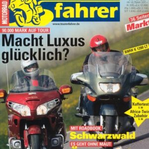 Tourenfahrer 6/2001 – BMW K 1200 LT mit 72 kW (98 PS) im Vergleichstest, Honda GL 1800 Gold Wing mit 87 kW (118 PS) im Vergleichstest