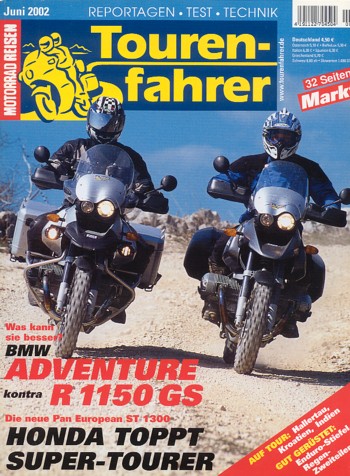Tourenfahrer 6/2002 – BMW R 1150 GS mit 63 kW (85 PS) im Vergleichstest, BMW R 1150 GS Adventure mit 63 kW (85 PS) im Vergleichstest