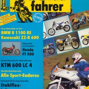 Motorradfahrer 6/1993 – Test BMW R 1100 RS; Test Kawasaki ZZ-R 600; Honda FT 500, aus 2. Hand kaufen; MZ ETZ 301, als AT-Velorex 700 - Dreirad