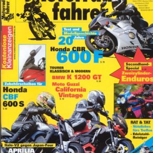 Motorradfahrer 6/2006 – Moto Guzzi California Vintage mit 54 kW (73 PS) Probefahrt; Honda CBR 600 F mit 80 kW (109 PS) Test & Technik