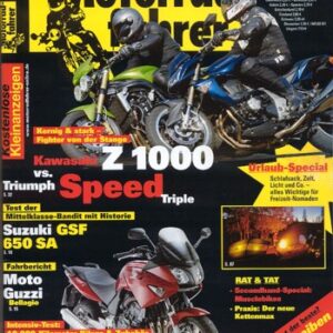 Motorradfahrer 6/2007 – Suzuki Bandit 650 SA mit 63 kW (86 PS) Test & Technik; Moto Guzzi Bellagio mit 55 kW (75 PS) Probefahrt
