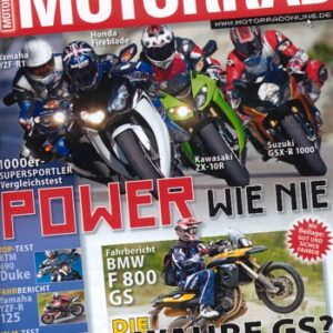 MOTORRAD 6/2008 – Test BMW F 800 GS; Honda Fireblade; Kawasaki Ninja ZX-10R; Yamaha YZF-R1