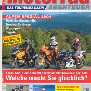 Motorrad ABENTEUER 4/2004 – KTM LC4 640 Adventure; Kawasaki KLV 1000; Suzuki GSX-R 750; BMW R 1150 R