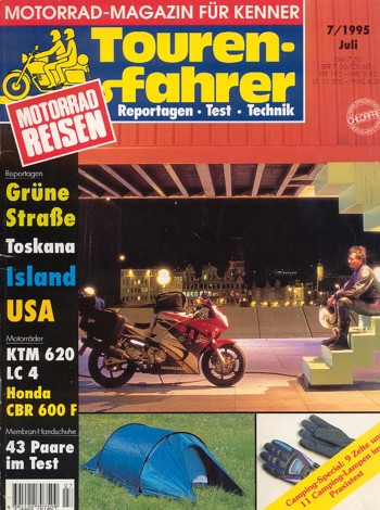 07_1.jpg Tourenfahrer 7/1995 – Honda CBR 600 F mit 72 kW (98 PS) als Reise-Motorrad, KTM LC4 620 mit 37 kW (50 PS) Probefahrt