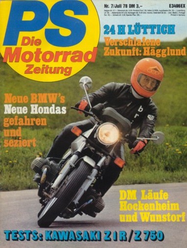 PS 7/1978 – Kawasaki Z 750 mit 37 kW (50 PS) Test & Technik, Kawasaki Z 1000 Z1-R mit 66 kW (90 PS) nach dem Langstreckentest
