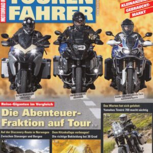 TOURENFAHRER 7/2019 – BMW R 1250 GS Adventure mit 100 kW (136 PS) im Vergleichstest, Indian FTR 1200 S mit 90 kW (123 PS) im Test