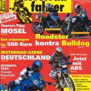 Motorradfahrer 7/2002 – Sachs Roadster 800; Yamaha BT 1100 Bulldog; Test Kawasaki ZX-12R Ninja; Test BMW F 650 GS Dakar