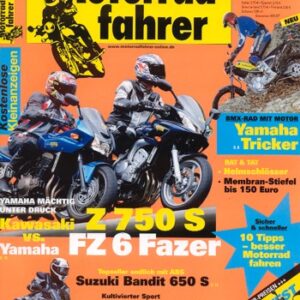 Motorradfahrer 7/2005 – Yamaha Tricker; Test Suzuki Bandit 650 S; Test Honda VTR 1000 F Firestorm; Kawasaki Z 750 S