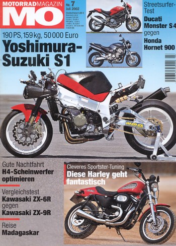 MO 7/2002 – Honda VTR 1000 SP-2 mit 99 kW (135 PS) Test & Technik; CCM R 30 Supermoto mit 37 kW (50 PS) Test & Technik
