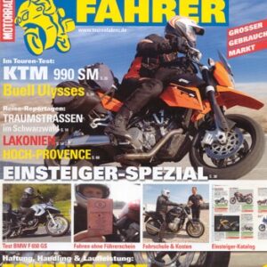 TOURENFAHRER 7/2008 – Motorrad/Enduro fahren in der Haute-Provence, KTM 990 Supermoto mit 85 kW (116 PS) im Touren-Test
