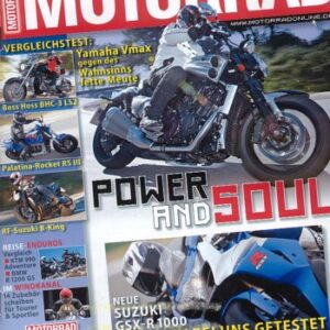 MOTORRAD 7/2009 – Boss Hoss BHC-3 LS2; Suzuki B-King, hier von RF-Biketech; Triumph Rocket III, hier als Palatina RS III; Yamaha Vmax